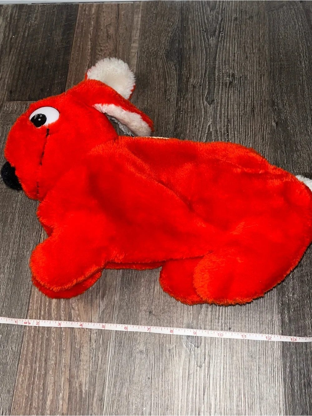 Duplo LEGO Vintage Red Bunny Plush Zipper Carry Case 1984